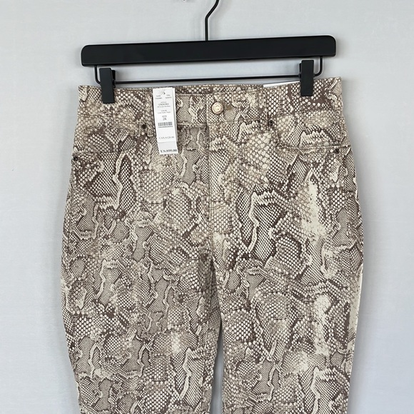 NWT WHBM Highrise Sculpt Skinny Brown snake 2R - Picture 14 of 16